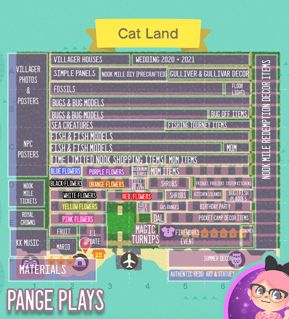 Animal Crossing Treasure Islands Cat Land