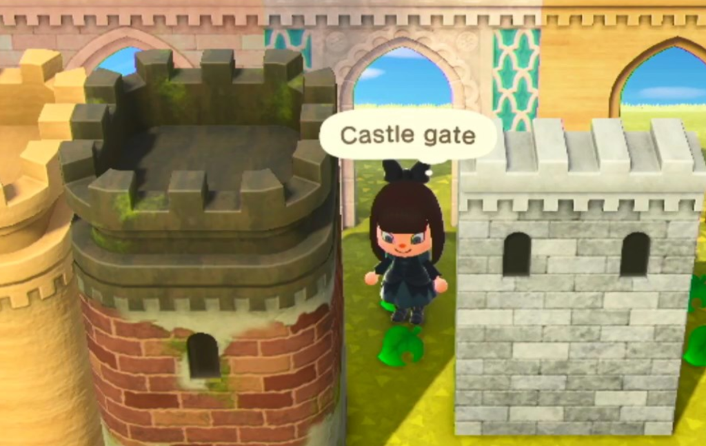 Castle towers, castle gates, and castle walls are now available in Animal Crossing New Horizons treasure island 2.0 updates!  